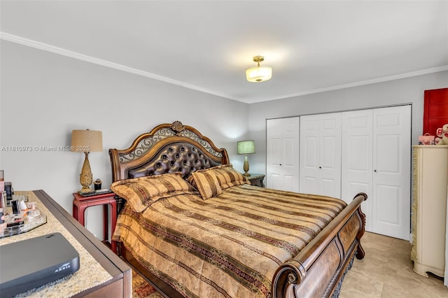 2316 SW 81st Way Unit 8, North Lauderdale, FL 33068 - bedroom with a closet and ornamental molding