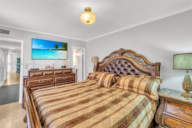 2316 SW 81st Way Unit 8, North Lauderdale, FL 33068 - bedroom with light tile patterned floors and crown molding
