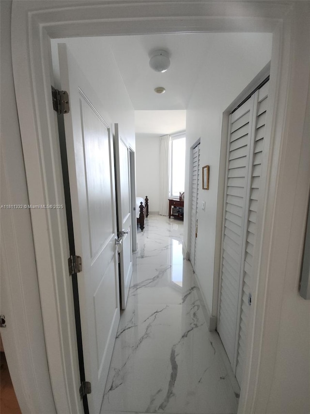 325 S Biscayne Blvd Unit 14, Miami, FL 33131 - corridor with light marble finish flooring
