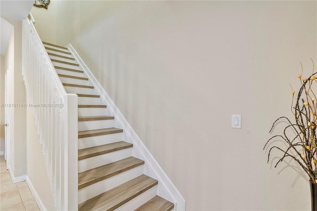 9471 SW 171st Pl, Miami, FL 33196 - stairway with tile patterned floors and baseboards