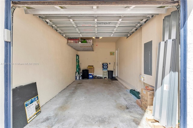 9471 SW 171st Pl, Miami, FL 33196 - garage with electric panel and a garage door opener