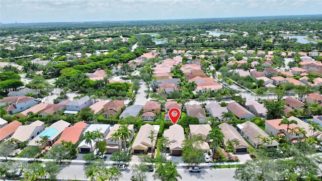 1482 Canary Island Dr, Weston, FL 33327 - aerial view of property's location featuring nearby suburban area and a large body of water