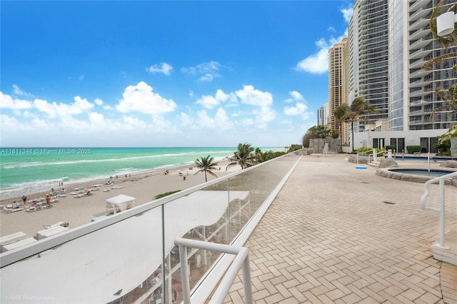 18001 Collins Ave Unit 1504, Sunny Isles Beach, FL 33160 - water view featuring nearby beach