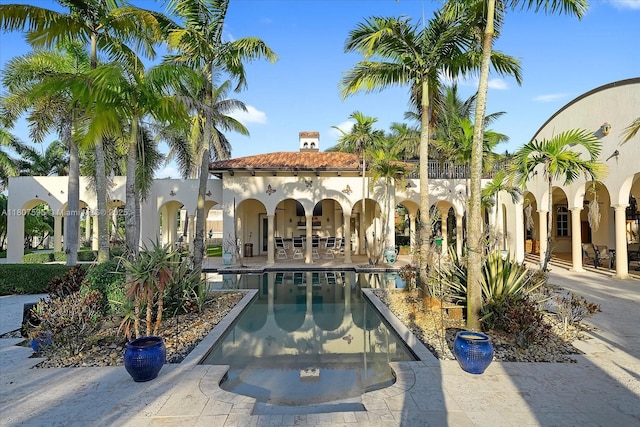 18451 SW 158th St, Miami, FL 33187 - swimming pool featuring a patio area