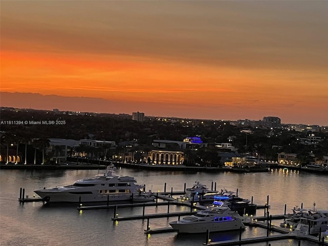 200 S Birch Rd Unit 1206, Fort Lauderdale, FL 33316 - dock area featuring a water view