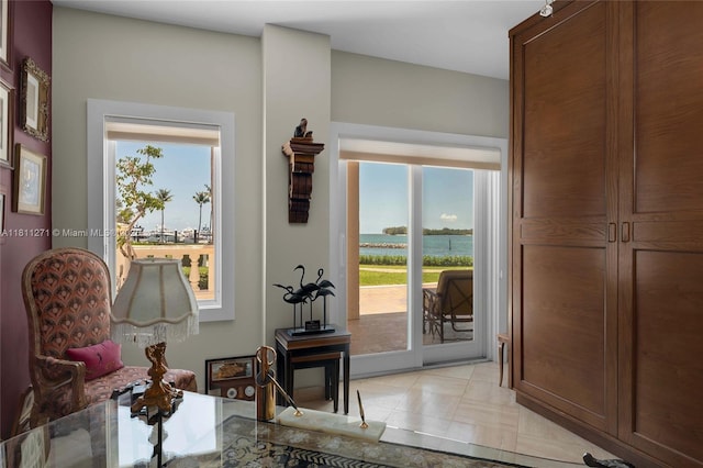 2213 Fisher Island Dr Unit 3103, Miami Beach, FL 33109 - sitting room with healthy amount of natural light and a water view