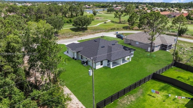 4800 Nelson Dr, Lehigh Acres, FL 33973 - aerial perspective of suburban area with a nearby body of water