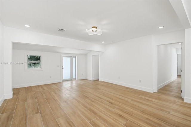 2001 SW 23rd Ave, Fort Lauderdale, FL 33312 - unfurnished room featuring light wood finished floors, recessed lighting, and baseboards