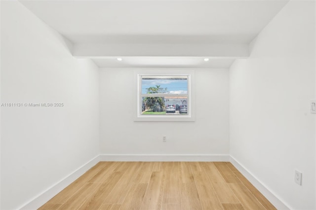 2001 SW 23rd Ave, Fort Lauderdale, FL 33312 - empty room with light wood-style floors, baseboards, and recessed lighting