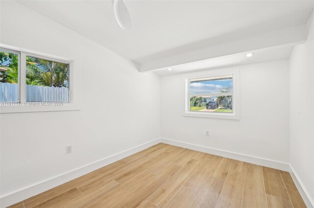 2001 SW 23rd Ave, Fort Lauderdale, FL 33312 - unfurnished room with light wood-type flooring, baseboards, and recessed lighting