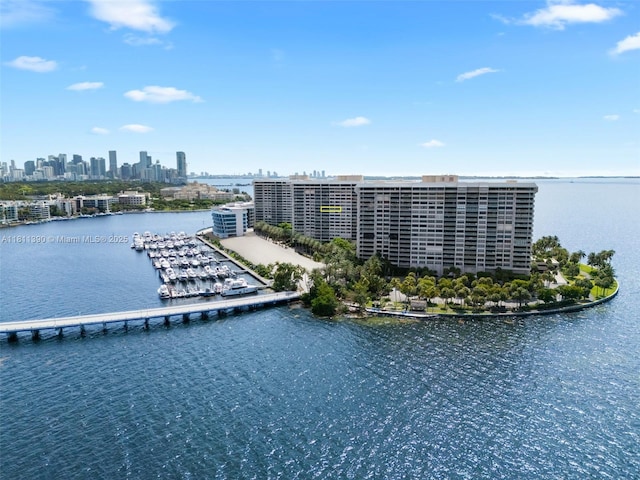 2 Grove Isle Dr Unit B1108, Miami, FL 33133 - bird's eye view of a nearby body of water and city skyline