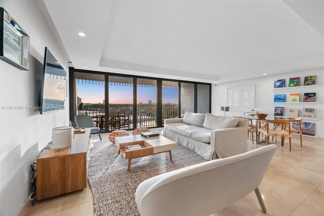 2 Grove Isle Dr Unit B1108, Miami, FL 33133 - bedroom featuring a tray ceiling and recessed lighting