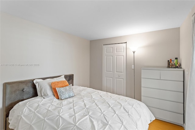 2000 N Bayshore Dr Unit 401, Miami, FL 33137 - bedroom featuring a closet and wood finished floors