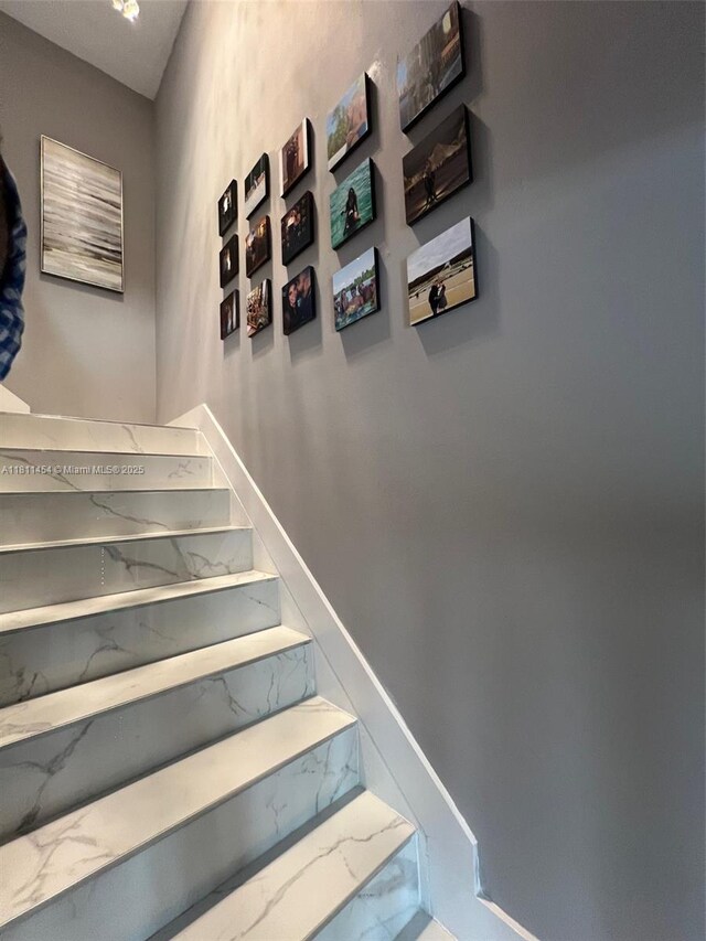 721 NW 105th Ter Unit 721, Pembroke Pines, FL 33026 - stairs featuring marble finish floors