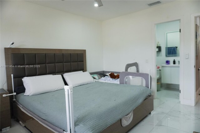721 NW 105th Ter Unit 721, Pembroke Pines, FL 33026 - bedroom with light marble finish flooring