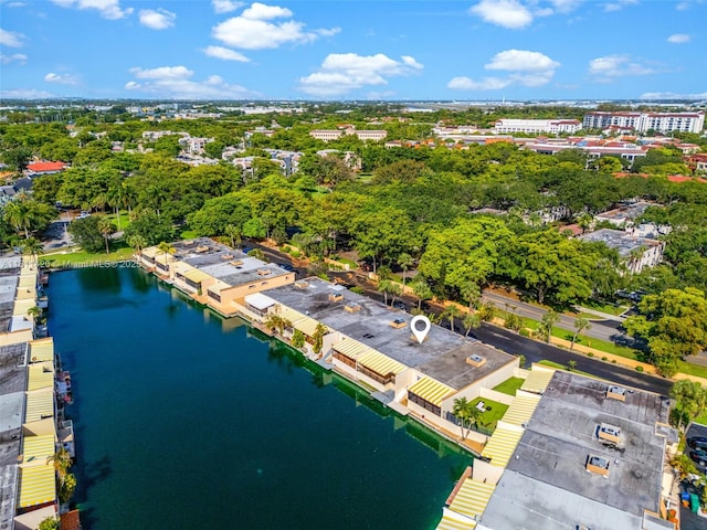 15504 Sharpecroft Dr, Miami Lakes, FL 33014 - aerial view of a large body of water and a tree filled landscape