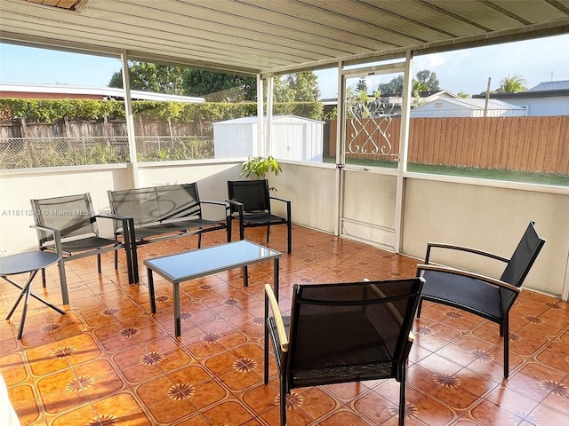 4752 SW 127th Ct, Miami, FL 33175 - sunroom with tile patterned flooring