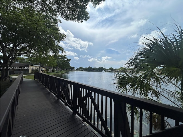 322 Briarwood Cir Unit 1-17, Hollywood, FL 33024 - dock featuring a water view