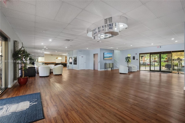 322 Briarwood Cir Unit 1-17, Hollywood, FL 33024 - building lobby featuring a drop ceiling