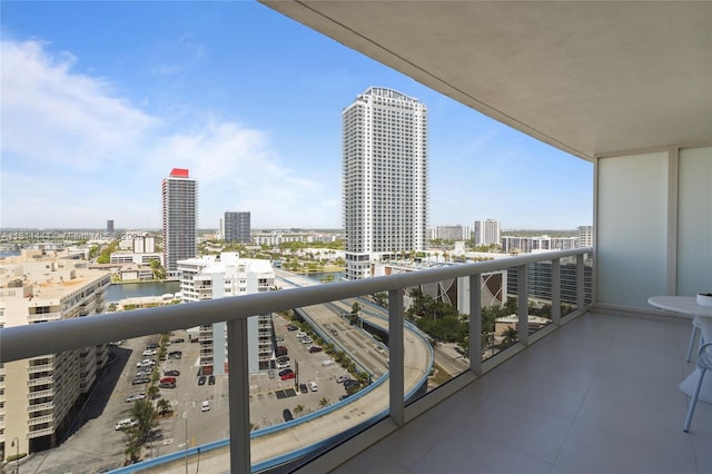 1800 S Ocean Dr Unit 1708, Hallandale Beach, FL 33009 - balcony featuring a view of city and a water view
