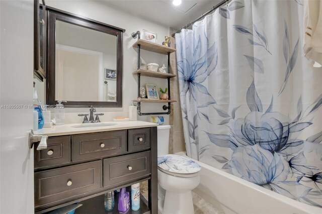 3831 NW 21st St, Coconut Creek, FL 33066 - bathroom with toilet, vanity, and shower / tub combo