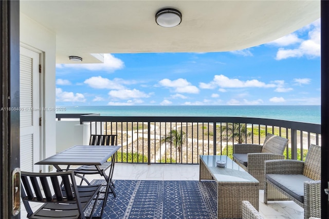 812 N Ocean Blvd Unit 405, Pompano Beach, FL 33062 - balcony featuring view of water and beach