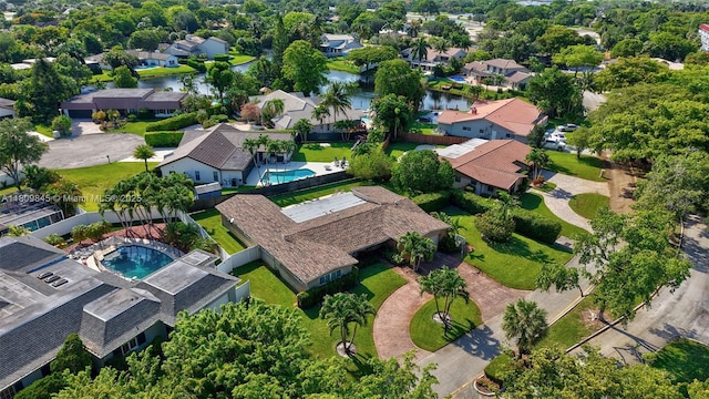 651 E Lake Dasha Dr, Plantation, FL 33324 - aerial view of residential area with a pool area