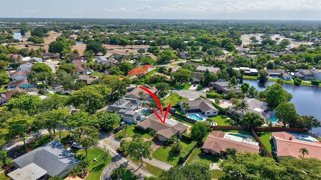 651 E Lake Dasha Dr, Plantation, FL 33324 - aerial view of property's location featuring nearby suburban area and a nearby body of water