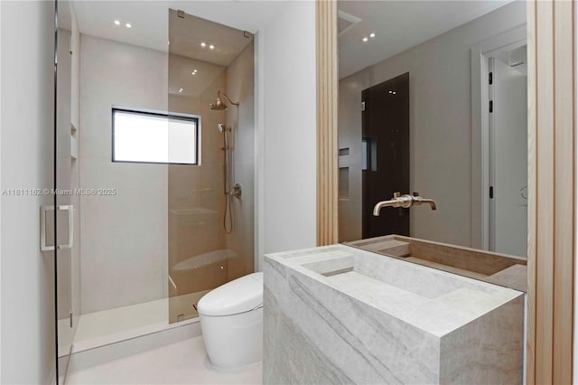 330 SW 19th Rd, Miami, FL 33129 - bathroom with a shower stall and vanity