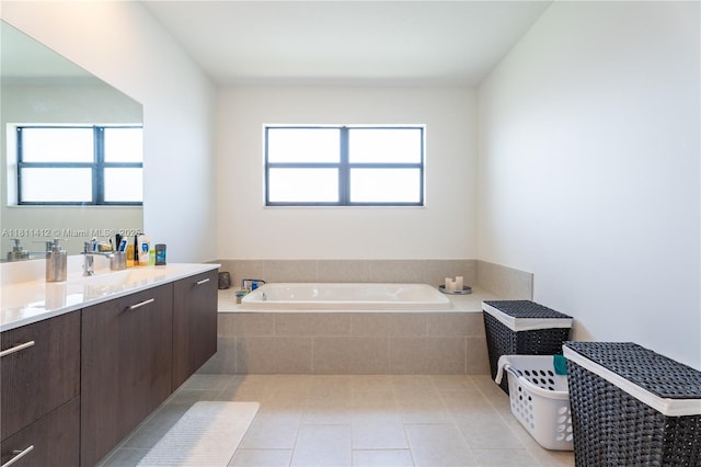 4366 SW 174th Ave, Miramar, FL 33029 - full bath featuring a bath, vanity, and tile patterned floors