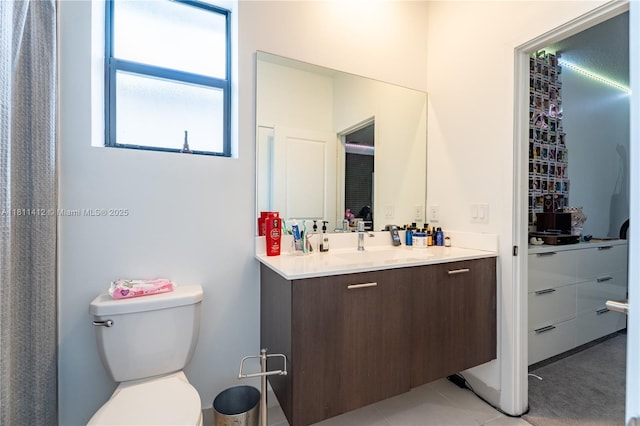 4366 SW 174th Ave, Miramar, FL 33029 - full bathroom with vanity, toilet, and tile patterned floors