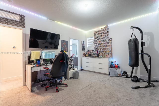 4366 SW 174th Ave, Miramar, FL 33029 - office featuring carpet flooring and a textured ceiling