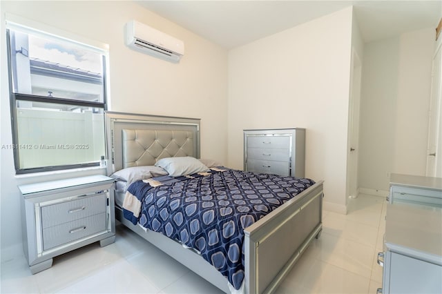 4366 SW 174th Ave, Miramar, FL 33029 - bedroom with a wall unit AC and light tile patterned floors