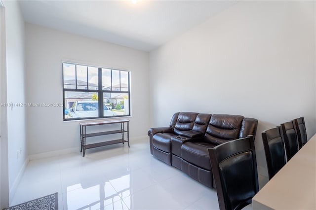 4366 SW 174th Ave, Miramar, FL 33029 - living room featuring baseboards and tile patterned floors