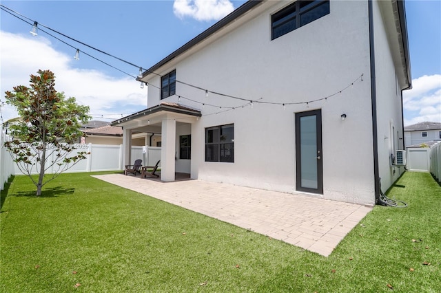 4366 SW 174th Ave, Miramar, FL 33029 - rear view of house with a patio area, stucco siding, and cooling unit