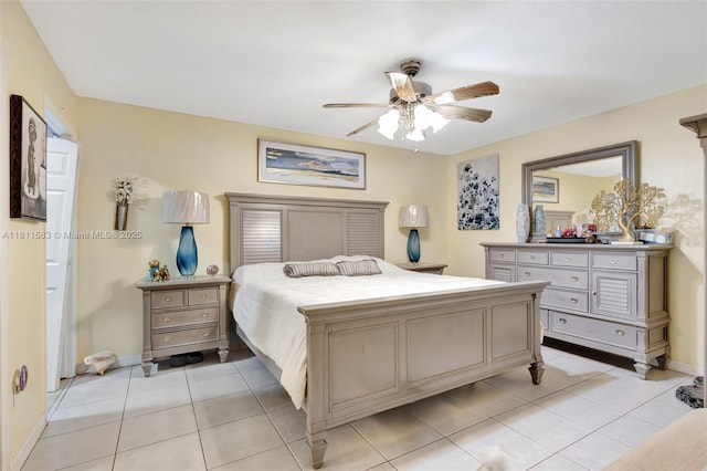 4035 N 110th Ave N, West Palm Beach, FL 33411 - bedroom featuring light tile patterned floors, baseboards, and ceiling fan