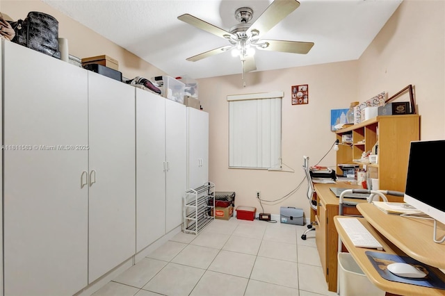 4035 N 110th Ave N, West Palm Beach, FL 33411 - office space featuring ceiling fan and light tile patterned floors
