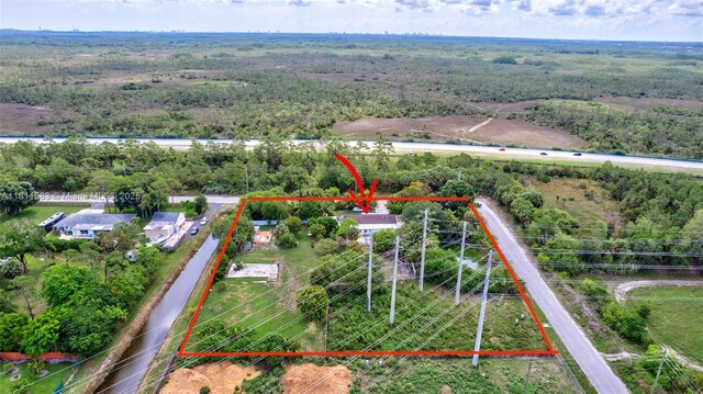 4035 N 110th Ave N, West Palm Beach, FL 33411 - aerial view of property's location featuring property boundaries highlighted