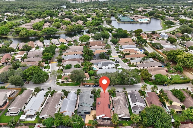 3720 NW 20th St, Coconut Creek, FL 33066 - aerial perspective of suburban area featuring a large body of water