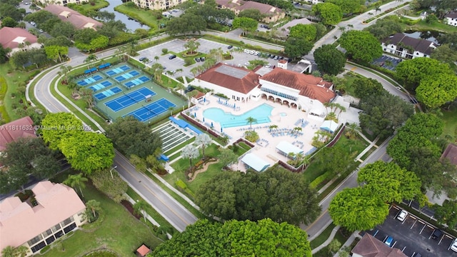 5154 Floria Dr Unit O, Boynton Beach, FL 33437 - aerial overview of property's location featuring a pool and a large body of water