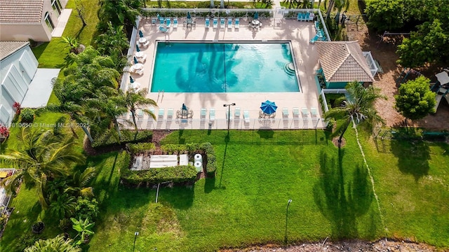 16222 NW 17th Ct, Pembroke Pines, FL 33028 - bird's eye view of a pool