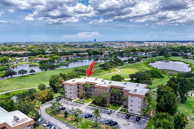 2500 SW 81st Ave Unit 402, Davie, FL 33324 - aerial view of apartment complex, a nearby body of water, and a golf course