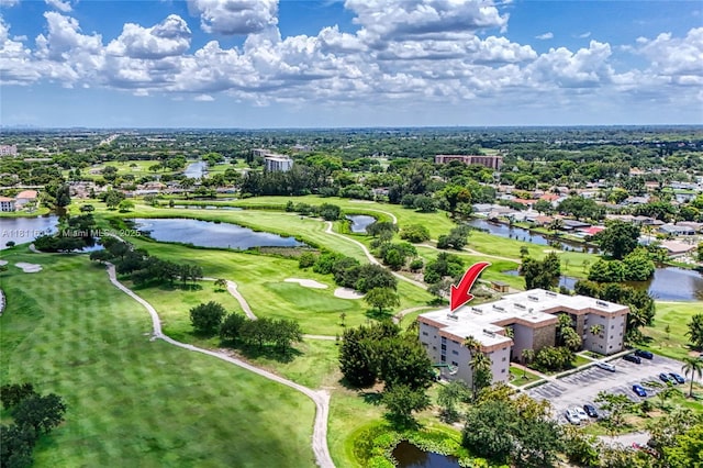 2500 SW 81st Ave Unit 402, Davie, FL 33324 - bird's eye view of a golf course, a large body of water, and apartment complex
