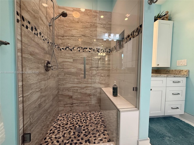 16306 SW 11th St, Pembroke Pines, FL 33027 - bathroom with a shower stall and vanity