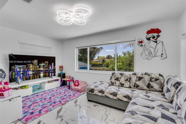 12351 NW 29th Mnr, Sunrise, FL 33323 - living area with marble look tiles