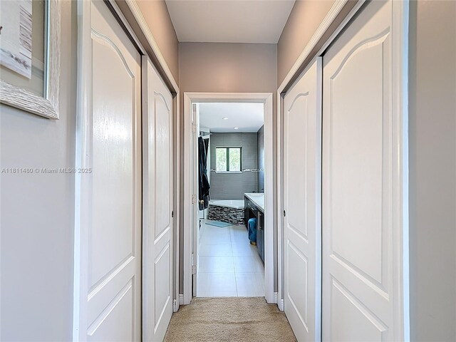 21241 SW 88th Pl, Cutler Bay, FL 33189 - corridor with light colored carpet