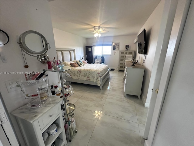 13700 SW 14th St Unit 412D, Pembroke Pines, FL 33027 - bedroom with a ceiling fan