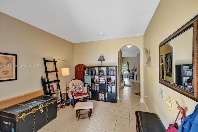 3721 NE 4th Unit 4Th, Homestead, FL 33033 - sitting room with arched walkways and light tile patterned flooring