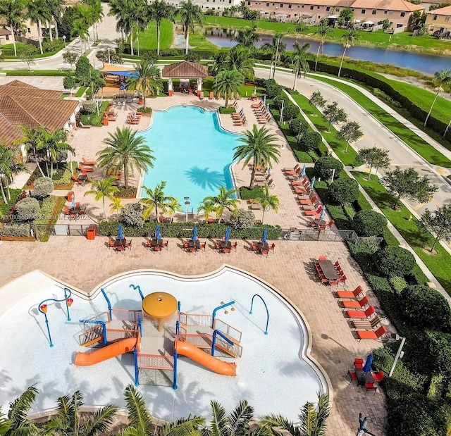 3721 NE 4th Unit 4Th, Homestead, FL 33033 - aerial view of a pool and a large body of water