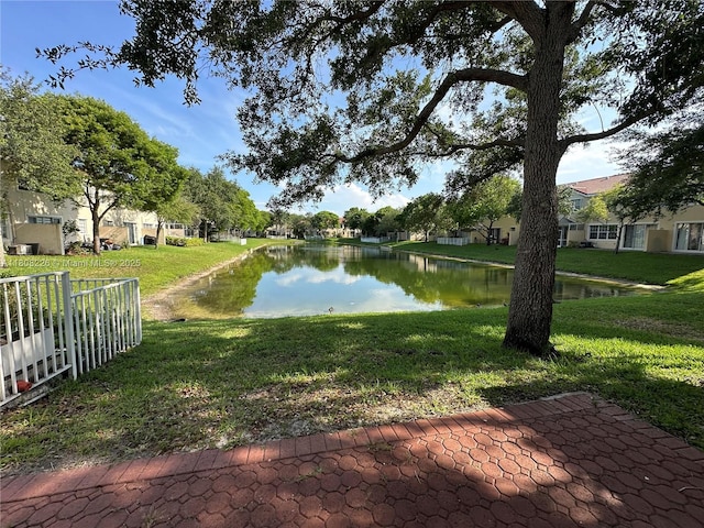 12464 SW 42nd St, Miramar, FL 33027 - view of green lawn featuring a water view